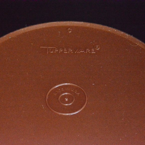 Vintage 1970s Tupperware Chocolate Brown Nesting Containers Canisters Set No Lid - Picture 7 of 7